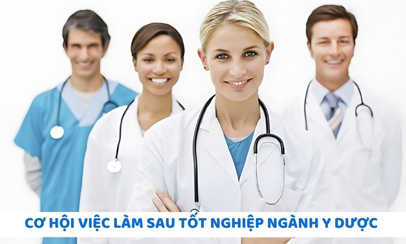 Sinh viên tốt nghiệp ngành Y Dược có rất nhiều cơ hội việc làm khác nhau