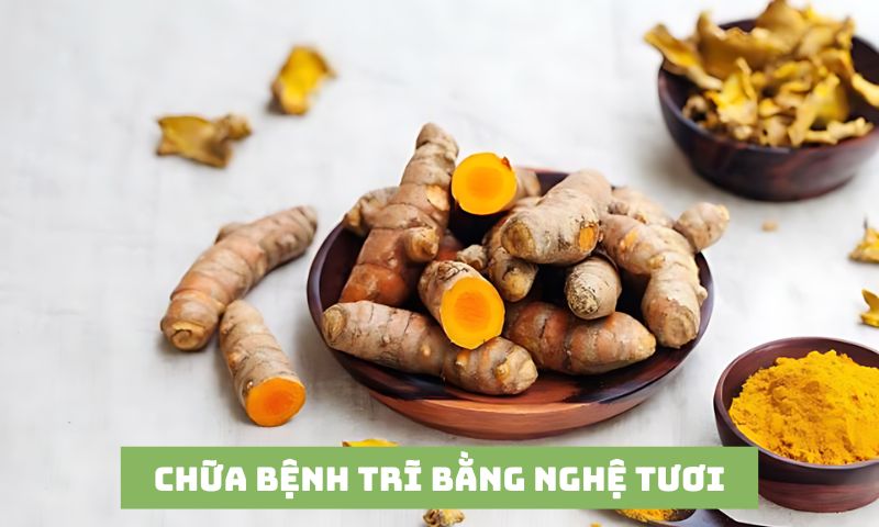 ghệ tươi có tác dụng giảm kích thước búi trĩ