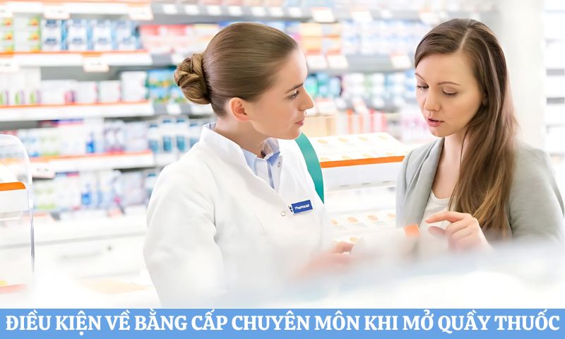 thắc mắc Bằng Cao đẳng Dược mở được quầy thuốc không