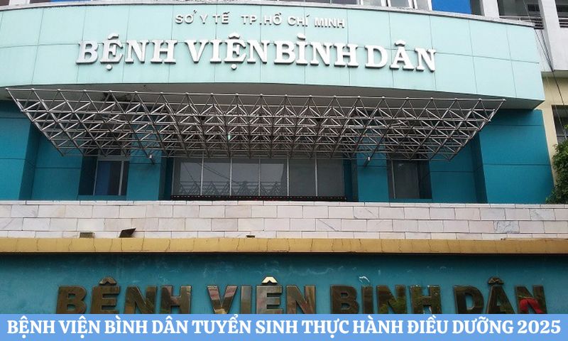 Bệnh viện Bình Dân tuyển sinh thực hành điều dưỡng 2025