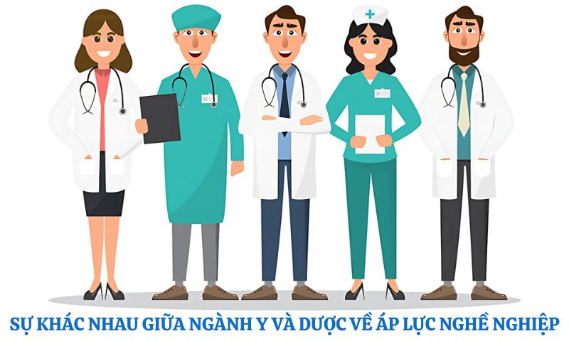 Sự khác nhau giữa ngành y và dược về áp lực nghề nghiệp