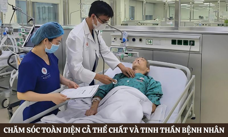 điều dưỡng chăm sóc bệnh nhân nặng về thể chất, tinh thần