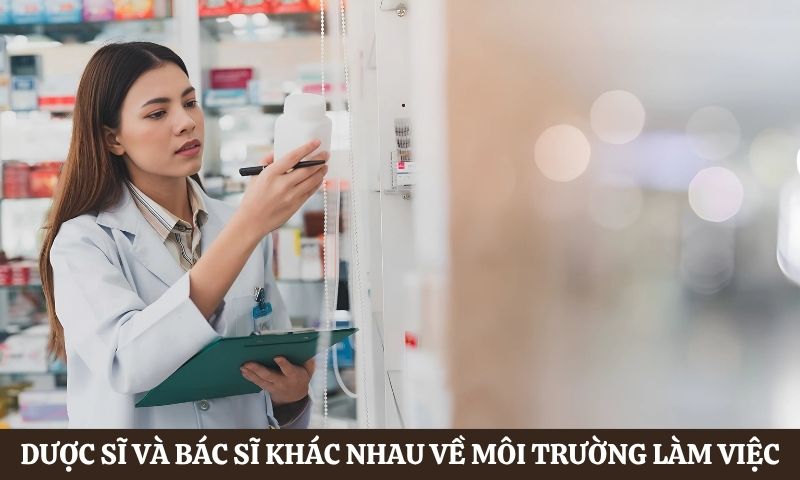 môi trường làm việc của Dược sĩ và bác sĩ khác nhau như thế nào